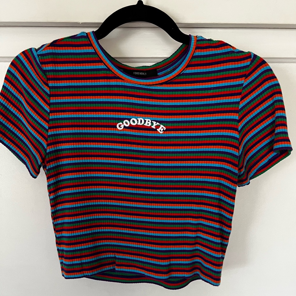 Goodbye Striped Tee